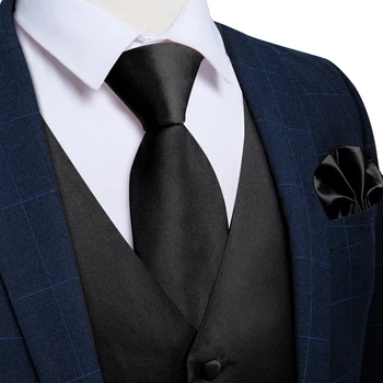 Модный мужской костюм с черным жилетом, классический приталенный жилет с V-образным вырезом, комплекты галстуков для отдыха и вечеринок, официальный дизайнер Barry.Wang DM-2424 низкая цена - Костюмы и блейзеры ~ Anechka-nya.ru 11