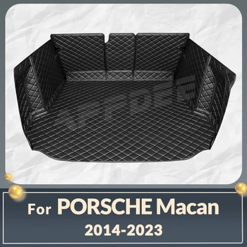 Коврик для багажника с полным покрытием Porsche Macan 2014-2023 22 21 20 19 18 17 16 15, накладка для багажника Автомобиля, аксессуары для защиты интерьера