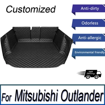 Кожа для Mitsubishi Outlander 4WD 2WD 2013 2014 2015 2016 2017 2018 2019 2020 2021 Коврик для багажника, Аксессуары для ковров
