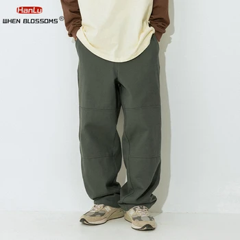 Полосатые контрастные джинсовые шорты в стиле пэчворк для мужчин, летняя японская модная рабочая одежда, брюки 5/4, Свободные прямые брюки низкая цена - Мужская одежда ~ Anechka-nya.ru 11
