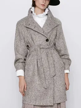 Женская куртка с длинными рукавами для отдыха, весенняя одежда 2023, корейская версия, костюм, топ, универсальная куртка, свободная короткая ветровка, женская низкая цена - Пальто и куртки ~ Anechka-nya.ru 11