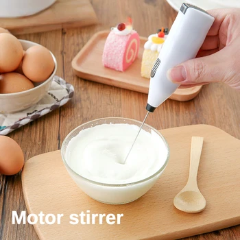 Мини-электрический вспениватель молока, полностью автоматический миксер, палочка для взбивания кофе, взбиватель яиц, взбиватель сливок 1