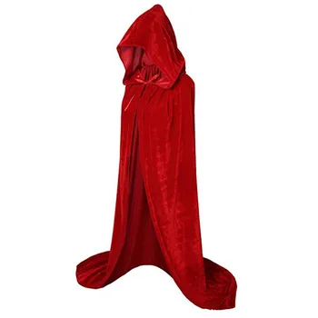 Мода 2023 года, однотонный плащ с капюшоном на Хэллоуин, женское маскировочное вечернее платье, Таинственное платье в пол, Blusa