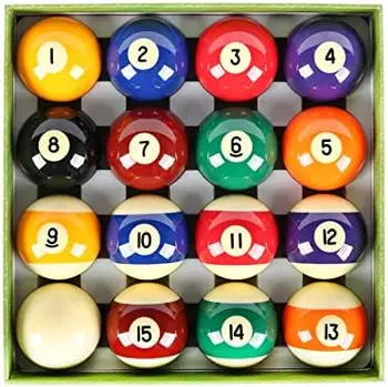Набор шаров для пула Boston с номерами, 16 шаров, включая кий