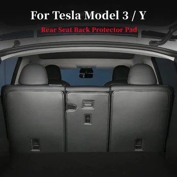 Накладка для багажника автомобиля Против загрязнения Для Tesla Модель 3 Модель Y, Защитная накладка для спинки заднего сиденья, защита от грязи, защитные коврики для спинки