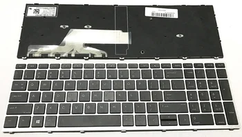 Новая клавиатура для ноутбука США для HP Probook 450 G5 455 G5 470 G5 Английская клавиатура в серебряной рамке 1
