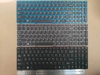 Новая клавиатура для ноутбука Lenovo B575A B590 V580 Z570 Z575 B570 Z570 V570 V575 синего/пурпурного/черного цвета 1