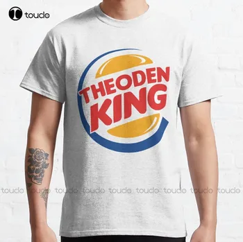 Новая Классическая футболка Theoden Burger King, Хлопковая футболка, Мужские Футболки с Графическим Рисунком На Заказ, Подростковая Мода Унисекс, Забавная Новинка