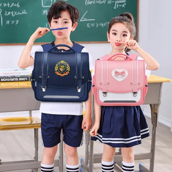 Новая школьная сумка в японском стиле для детей, ортопедический рюкзак, сумки для школьников, сумки для книг, детские сумки Randoseru из искусственной кожи низкая цена - Багаж и сумки ~ Anechka-nya.ru 11