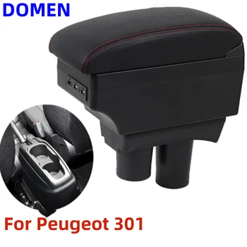 Новый Для Peugeot 301 Подлокотник Для Citroen c-elysee Автомобильный Подлокотник коробка 2014 2015 2016 Запчасти для модернизации Внутренний ящик для хранения 3USB LED