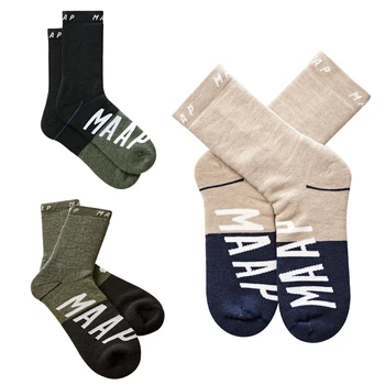 Носки для велоспорта MAAP, осенне-зимние велосипедные носки для мужчин, женщин, MTB, носки для шоссейных гонок, Аксессуары для спорта на открытом воздухе, футбольные носки
