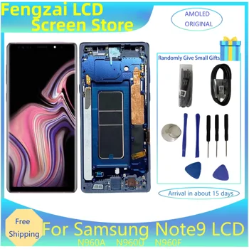 Оригинальный 6,4 Супер Super AMOLED Для Samsung Galaxy Note9 Note 9 Дисплей Сенсорный экран Дигитайзер В Сборе N9600 N960F LCD 1