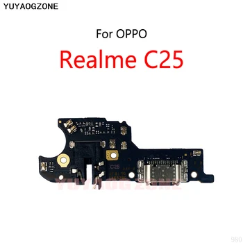 Оригинальный USB-порт для зарядки док-станции Разъем для подключения Гибкого кабеля Для модуля платы зарядки OPPO Realme C25