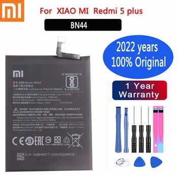Оригинальный Аккумулятор Xiao mi 2022 года BN44 4000 мАч для Xiaomi Redmi 5 Plus, Высококачественная Сменная Батарея телефона + Бесплатные инструменты 1
