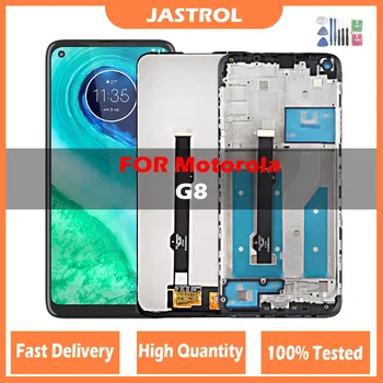 Оригинальный ЖК-дисплей для moto G8 ЖК-дисплей с Рамкой Сенсорный экран XT2045-1 XT2045-2 XT2045-5 Цифровой Преобразователь для Motorola Moto G8 Дисплей