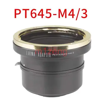 Переходное кольцо для объектива pentax pk645 pt645 mount к камере m43 panasonic olympus GH4 GH5 GF7 GF8 GM1 GX7 EM5 EM1 EM10 EM10II
