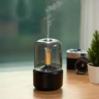 Портативный Мини-ароматический диффузор Kesoto, USB-увлажнитель воздуха, эфирное масло, свеча, Декоративный распылитель холодного тумана для дома