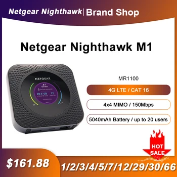 Разблокированный Мобильный маршрутизатор 3G 4G M1 Netgear Nighthawk Mr1100 4GX Gigabit LAN/WAN Rj45 LTE со слотом для sim-карты