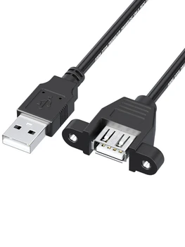 Разъем для 3D-принтера, удлинительный кабель USB-типа с отверстием для винта, может фиксировать высокоскоростной USB-принтер