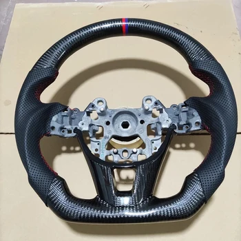 Спортивное универсальное автомобильное рулевое колесо из настоящего углеродного волокна, пригодное для Mazda (по индивидуальному заказу)