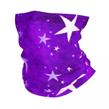 Фиолетовая звезда, Многофункциональная маска для Велоспорта, Пешего Туризма, Унисекс для взрослых, легко сочетающая Моду и функцию, Бандана, маска, Шарф на шею