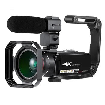 Цифровая видеокамера Winait Uhd 4K Wifi С 10-кратным оптическим зумом/120-кратным цифровым зумом и 3,0-дюймовым сенсорным дисплеем 1