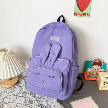 Школьные сумки для девочек, рюкзак для подростков, женский милый мультяшный нейлоновый рюкзак для книг, корейский рюкзак