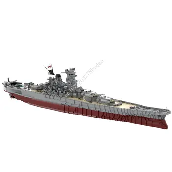 8717 Шт. Военный Корабль MOC IJN Yamato, Крупнейший линкор, когда-либо построенный, Модель, Набор строительных блоков, Игрушки для Детей, Рождественские Подарки 2