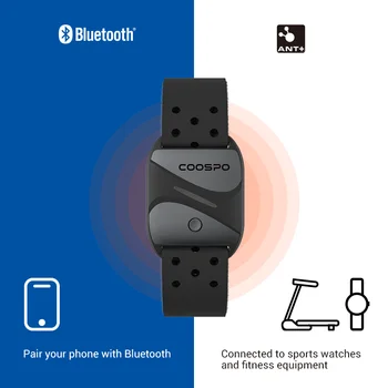 COOSPO Нарукавный пульсометр HW807 Bluetooth ANT + Run Cycling С Точным Отслеживанием Частоты сердечных сокращений в режиме реального времени Для Wahoo Zwift Rouvy 2