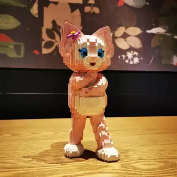 Disney Новый Друг Linabell Микро Строительные Блоки Мультяшный Ящик Розовая Лиса 3D Модель Мини Алмазные Кирпичные Фигурки Игрушки Для Детского Подарка 2