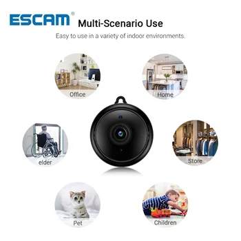 Escam V380 Мини Wifi IP-камера HD 1080P Беспроводная камера для помещений Ночного видения Двухсторонняя аудио Камера обнаружения движения Радионяня 2