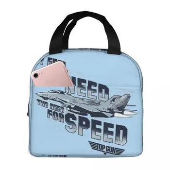 I Feel The Need For Speed Изолированная сумка для Ланча Top Gun Maverick Film Женская Детская сумка-холодильник Термопортативный Ланч-бокс Пакет со льдом 2