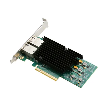 PCIe X8 10G/5G/1G 2 Порта RJ45 Lan Карта RJ45 Сетевой адаптер 10000 М Ethernet Сетевая карта 10 Гбит/с Чипсет Intel X540 Pci-e 8X 2