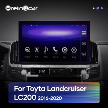 Prelingcar Android 12,0 Система 2Din Радио Мультимедийный Видеоплеер Навигация 13,3 дюйма Для Toyota Landuiser LC200 2016-2020 годов выпуска 2