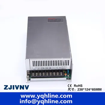 S-600-5v одобренный CE высококачественный источник питания переменного тока в постоянный с одним выходом 5V 80A 600w сделано в Китае для светодиодной ленты 2