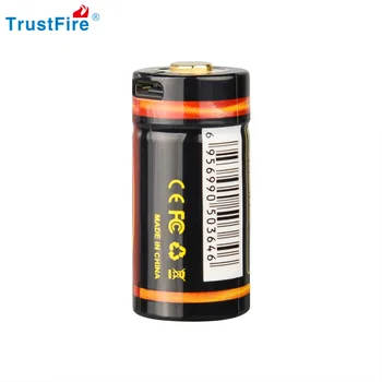 TrustFire Оригинальный CR123a USB Аккумуляторные батареи 16340 3,7 В 700 мАч литий-ионный аккумулятор для детской игрушки 2