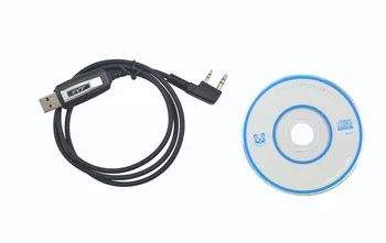 USB кабель для программирования ПК с программным обеспечением, CD-драйвер для цифрового портативного двухстороннего радио TYT tytera DMR MD-380 2