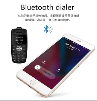 X6 Мини-брелок для телефона с двумя Sim-картами Magic Voice Bluetooth Dialer Mp3-Рекордер Детский Мини-ключ от машины Маленький мобильный телефон 2