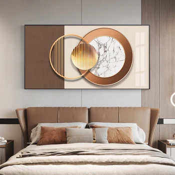 Абстрактный минималистичный геометрический настенный художественный Плакат С Принтом Современная картина на холсте Украшение стен спальни Картина для прохода в гостиную 2