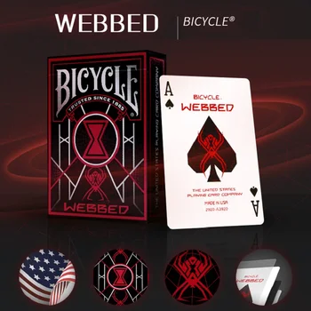 Велосипедные игральные карты с паутиной, размер колоды для покера USPCC, карточные игры, реквизит для фокусов 2