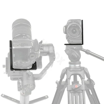 Вертикальный снимок L-образной зеркальной камеры Quick Release L-образный кронштейн для камеры Canon Nikon Sony Arca Swiss с шаровой головкой штатива 2
