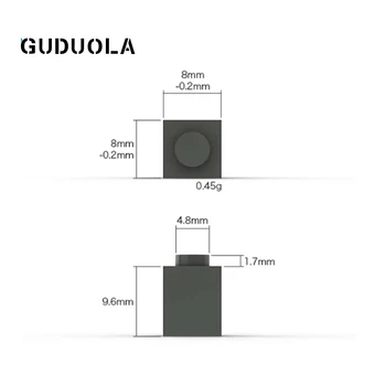 Детали строительного блока Guduola 3005 Кирпич 1x1 Мелкодисперсный MOC Для сборки игрушек, Фундаментный кирпич, высокий кирпич, 80 шт./лот 2
