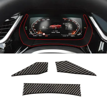 Для BMW Z4 2017-2020 автомобильный стайлинг из мягкого углеродного волокна, украшение приборной панели, наклейка, аксессуары для модификации интерьера автомобиля 2