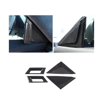 Для Maserati Ghibli/Quattroporte 2014-2022 Автомобильная стойка из углеродного волокна, накладка на рог, наклейка, декоративные аксессуары 2