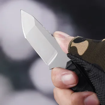 Мини Военный Тактический Карманный нож Для Мужчин, резак для самообороны для выживания в лесу на открытом воздухе С ножнами и шнурком, Боевые Ножи 2