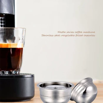 Многоразовый Кофейный Капсулированный Стручок для Nespresso Vertuoline GCA1 и Delonghi ENV135, Фильтры Многоразового использования из нержавеющей Стали, Дозатор B 2