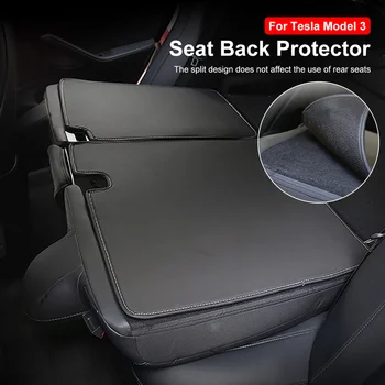 Накладка для багажника автомобиля Против загрязнения Для Tesla Модель 3 Модель Y, Защитная накладка для спинки заднего сиденья, защита от грязи, защитные коврики для спинки 2