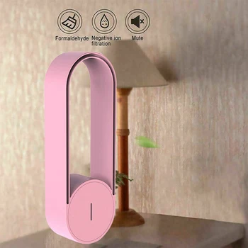 Очиститель воздуха с отрицательными ионами 2X20 миллионов, Мини Портативный Бытовой Ионизатор, USB-Подключаемый Автомобильный Очиститель воздуха Для Зоны 31㎡-40㎡ Розовый 2
