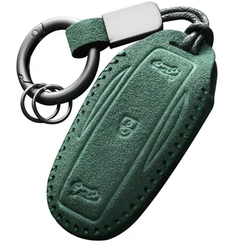 Специальный чехол для ключей от автомобиля из Алькантары, защитный чехол, NFC-карта для ключей, крыльцо для Tesla Модель 3, модель X, Модель S, модель Y 2