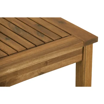 Столик из дерева акации Manor Park, торцевой столик для патио, коричневый маленький столик, настольный столик, Уличный столик, Уличная мебель 2